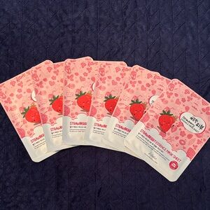 Bundle of 6 Esfolio Korean Strawberry Essence Mask Sheet Set